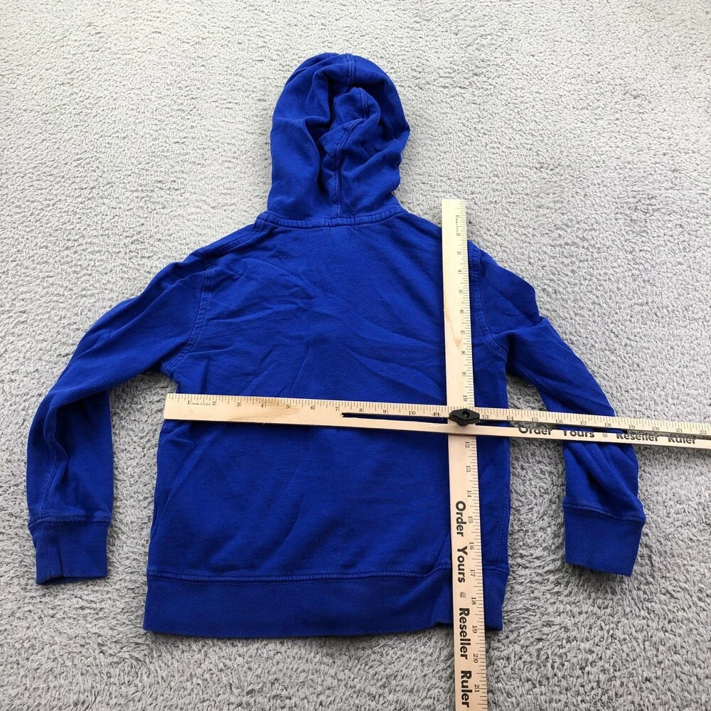 Polo Ralph Lauren Hoodie Boys Size 7 Blue Full Zip Fleece Big Pony Logo